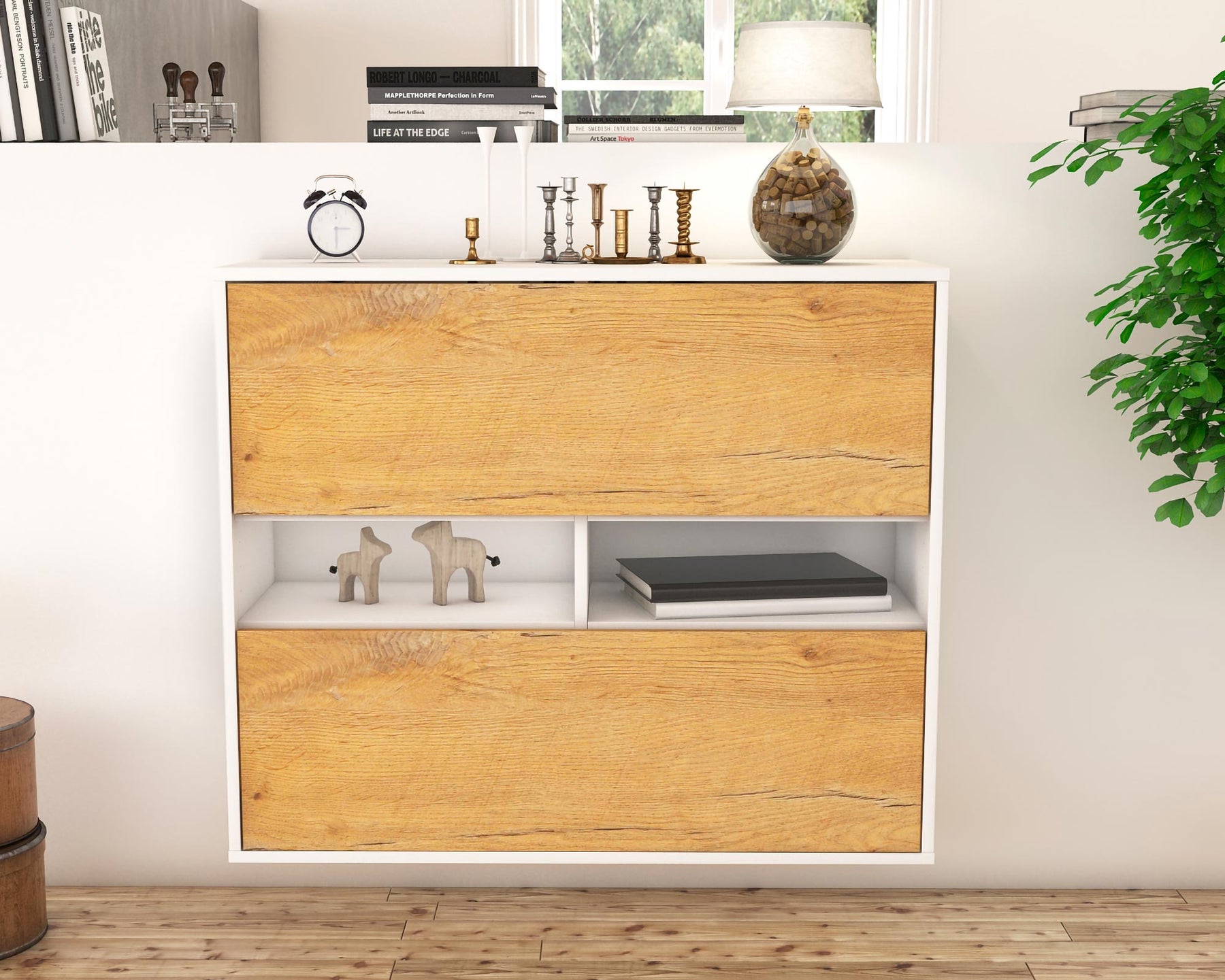 Sideboard Jackson, Eiche, hängend (92x79x35cm)