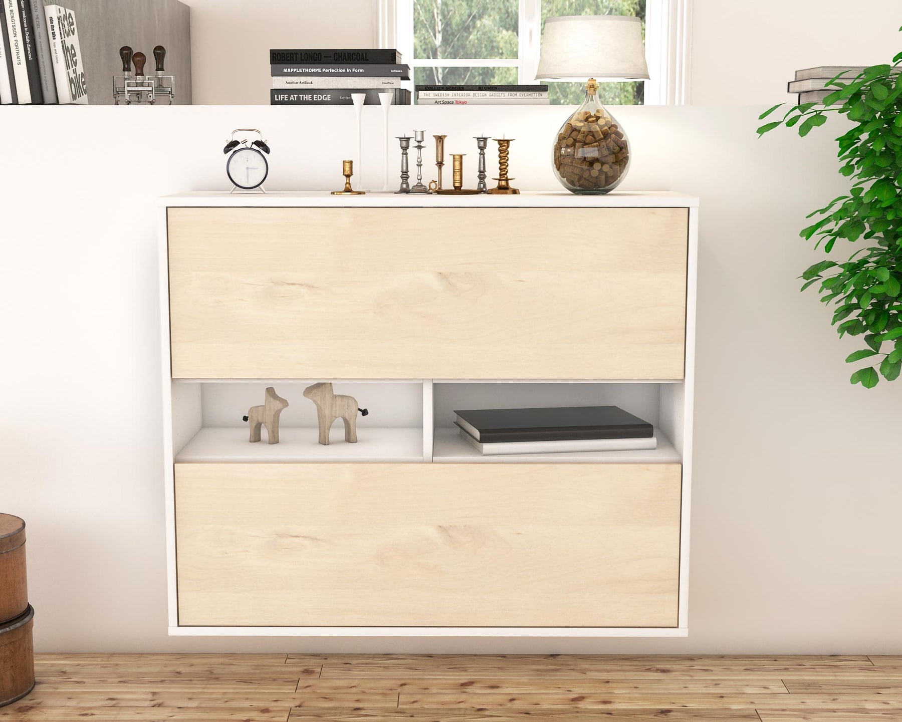 Sideboard Jackson, Zeder, hängend (92x79x35cm)