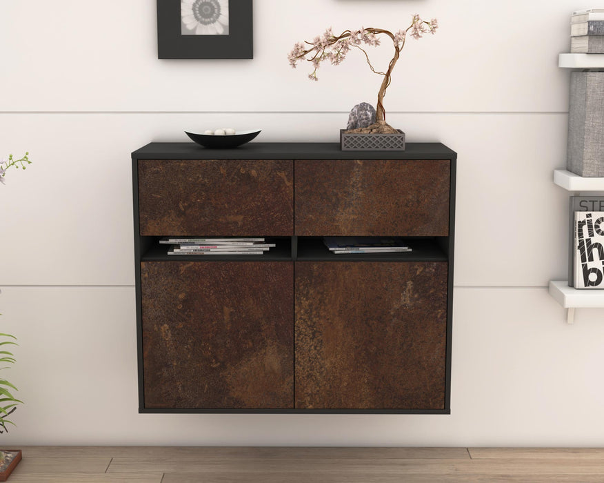 Sideboard Akron, Rost, hängend (92x79x35cm)