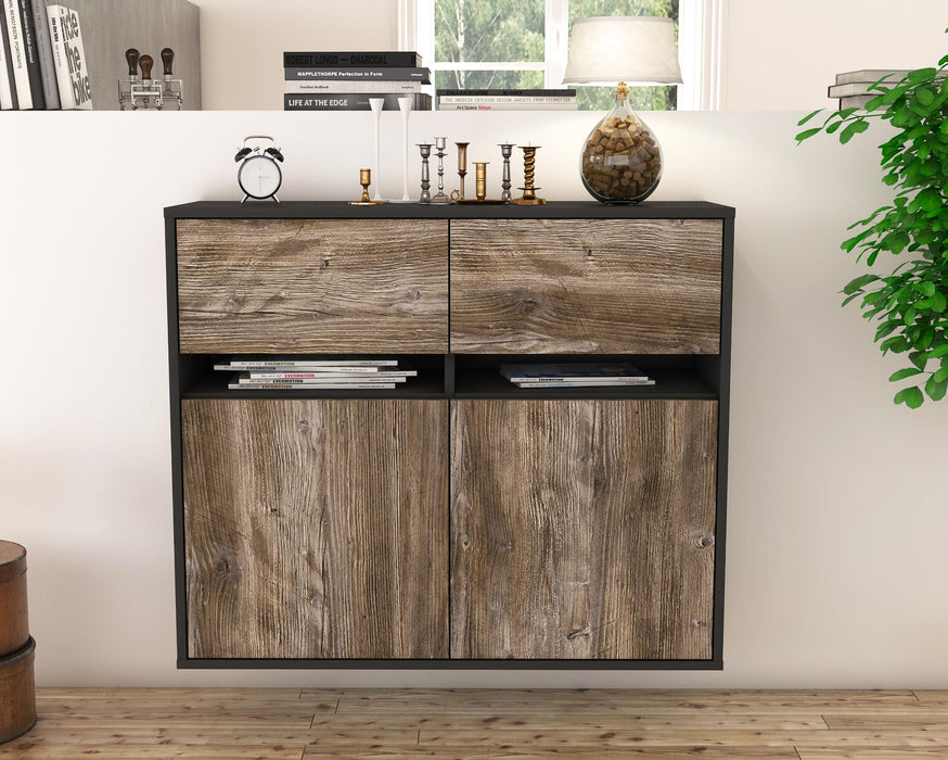 Sideboard Akron, Treibholz, hängend (92x79x35cm)