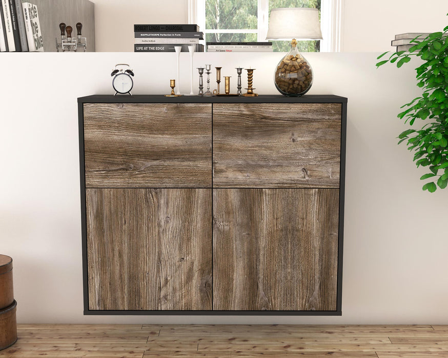 Sideboard Gilbert, Treibholz, hängend (92x79x35cm)