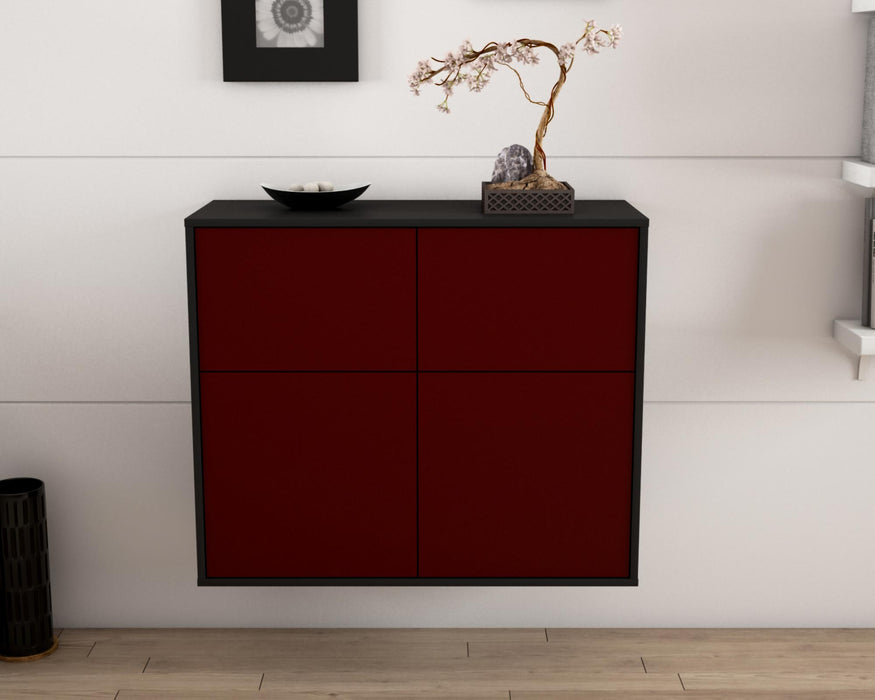 Sideboard Gilbert, Bordeaux, hängend (92x79x35cm)