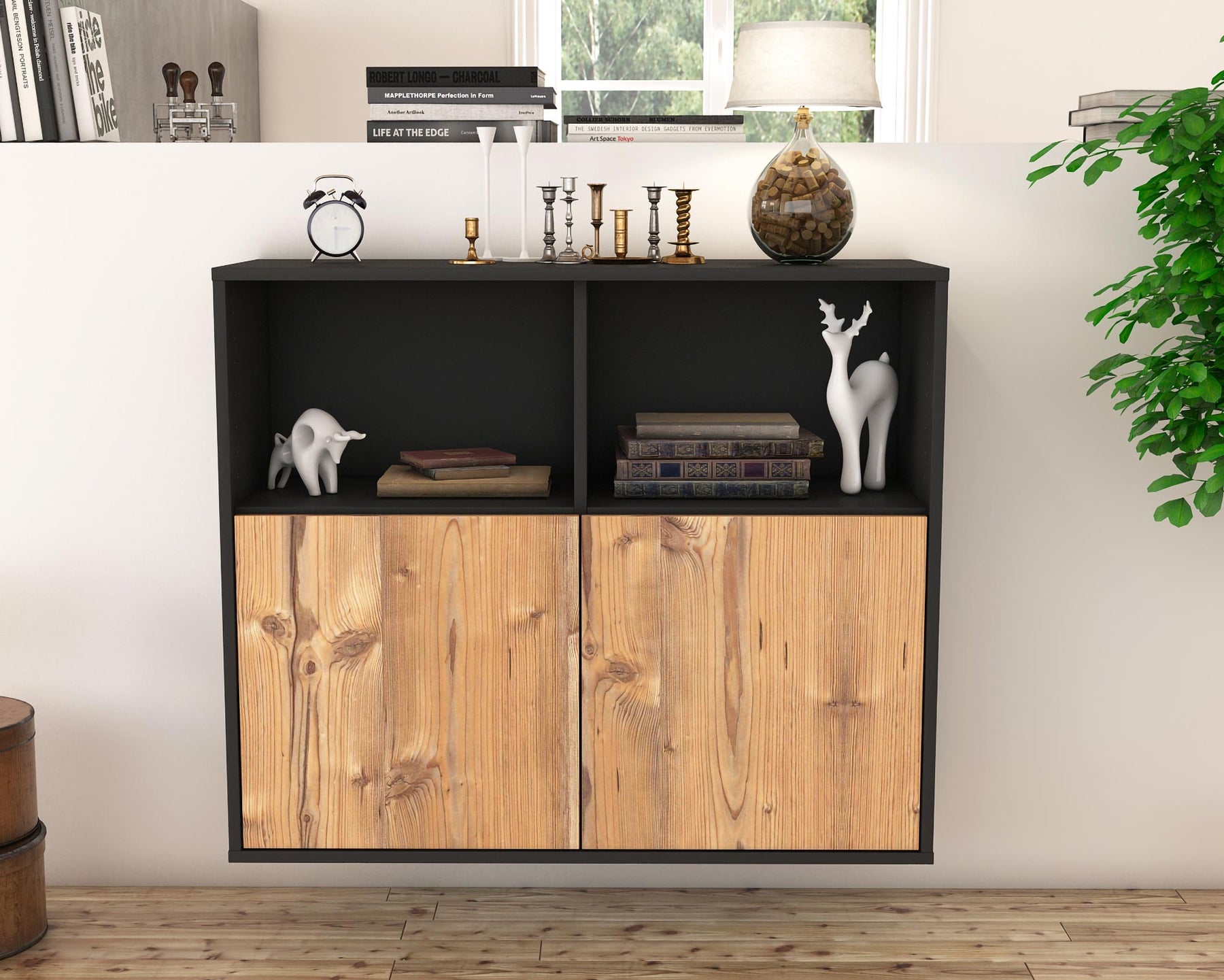 Sideboard Rochester, Pinie, hängend (92x79x35cm)