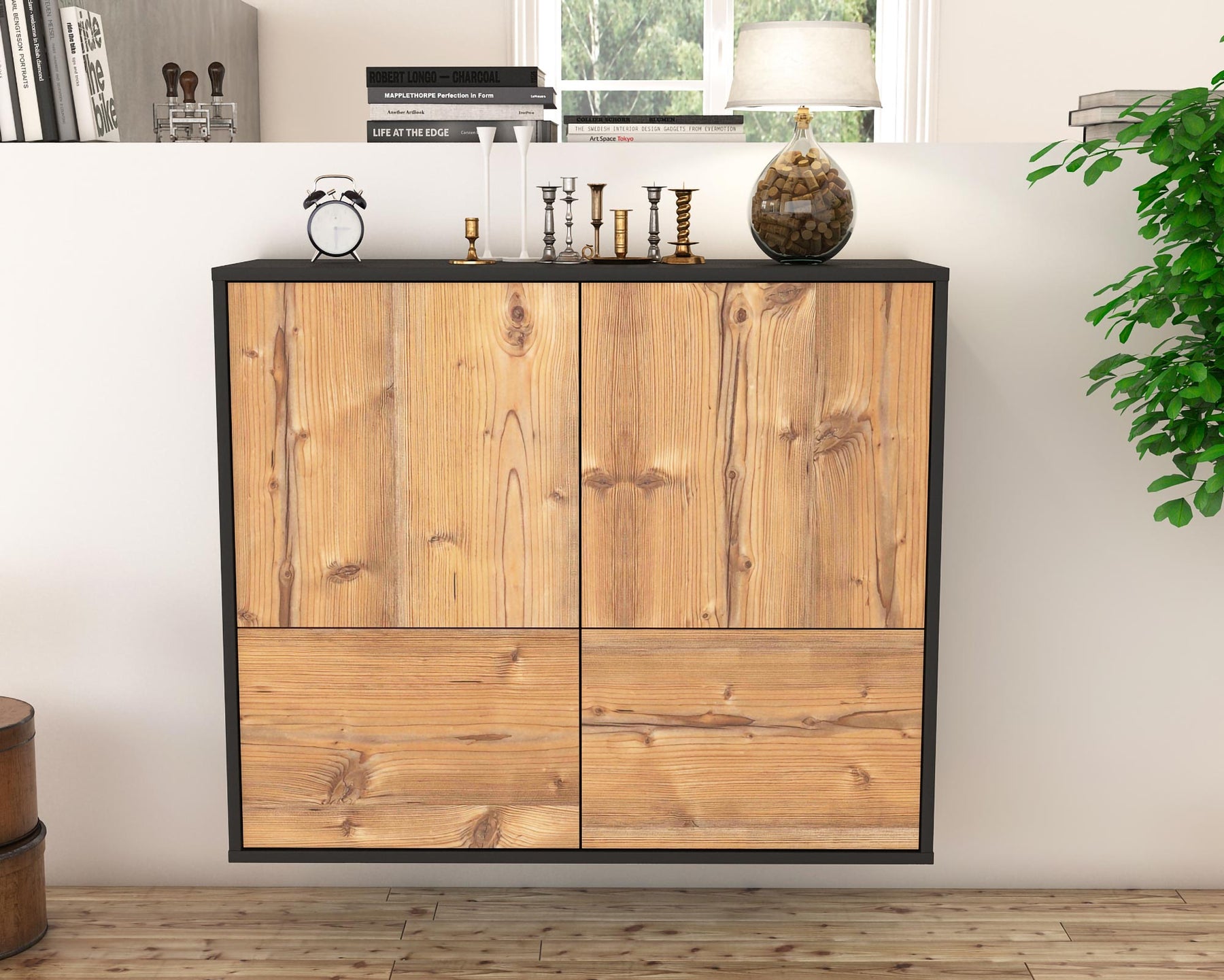 Sideboard Montgomery, Pinie, hängend (92x79x35cm)