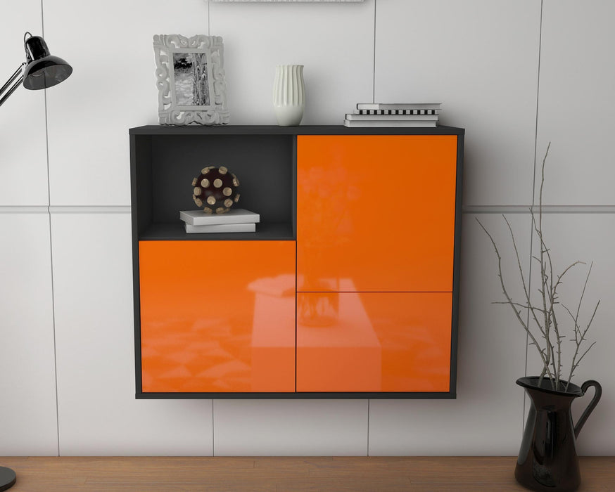 Sideboard Boise, Orange, hängend (92x79x35cm)