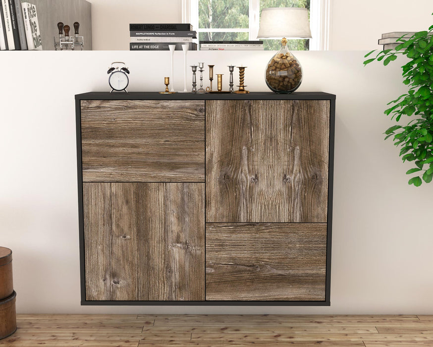 Sideboard Fremont, Treibholz, hängend (92x79x35cm)