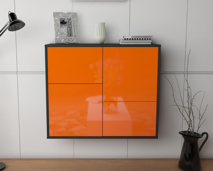 Sideboard Fremont, Orange, hängend (92x79x35cm)