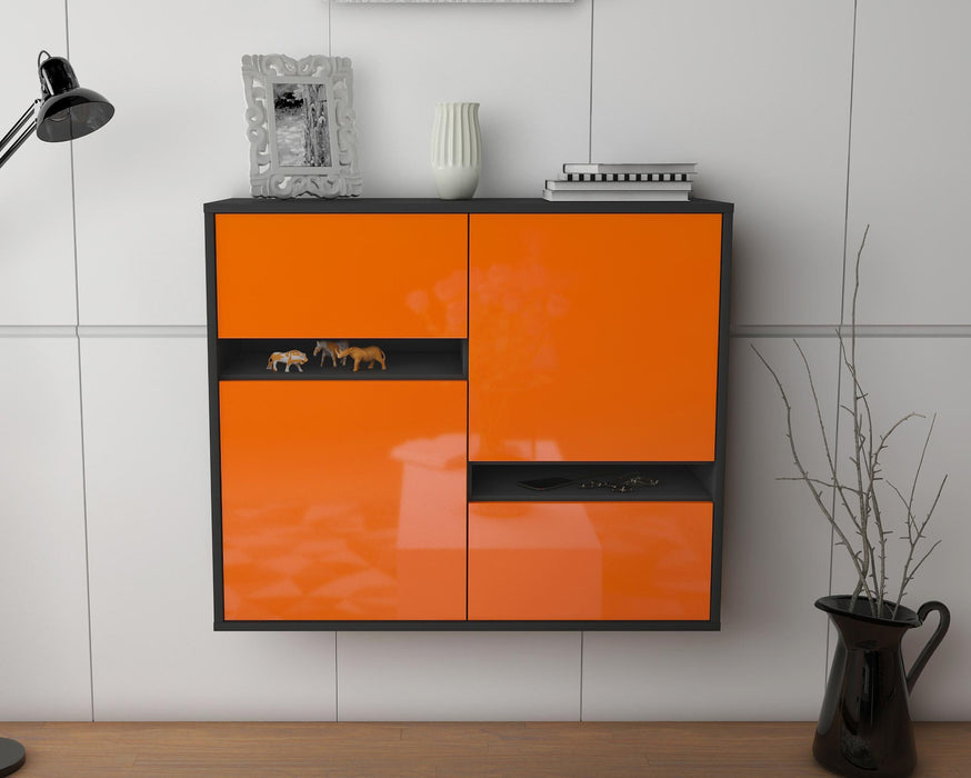 Sideboard Irvine, Orange, hängend (92x79x35cm)