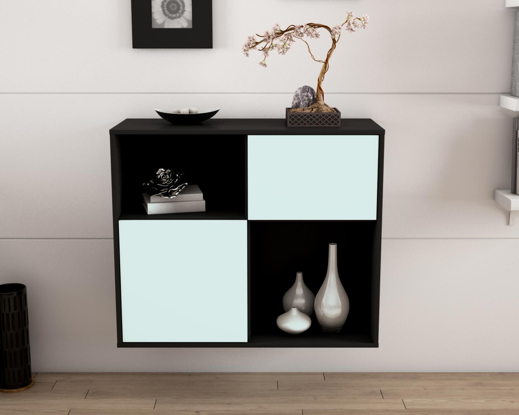 Sideboard Shreveport, Mint, hängend (92x79x35cm)