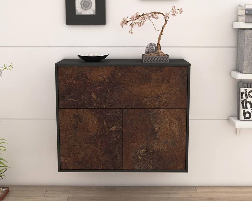 Sideboard Irving, Rost, hängend (92x79x35cm)