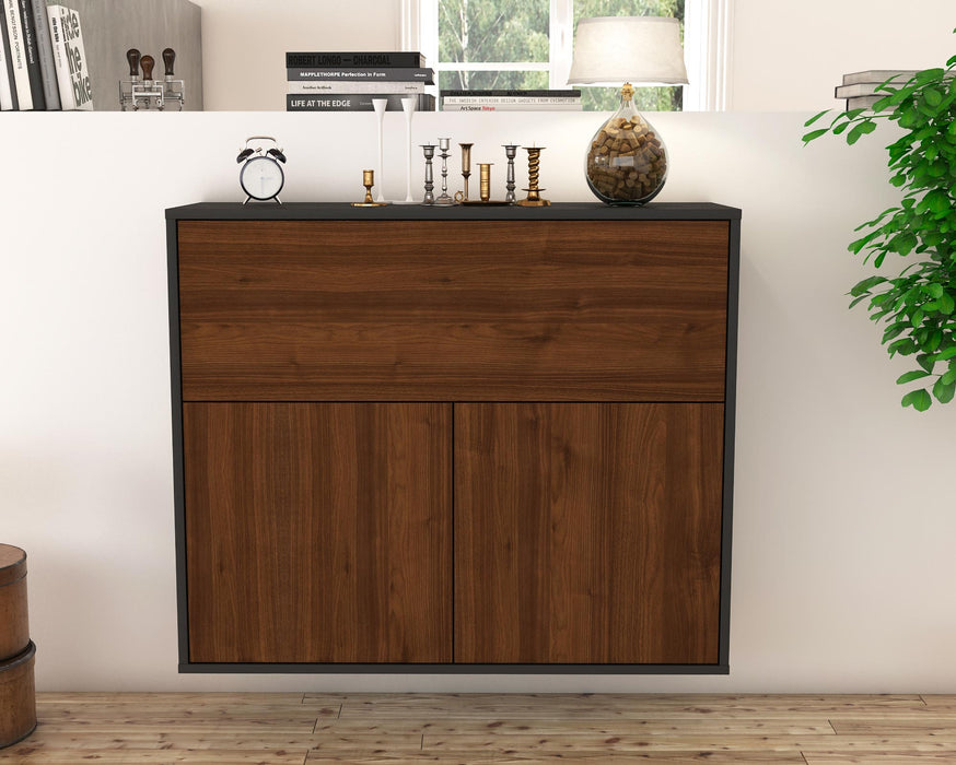 Sideboard Irving, Walnuss, hängend (92x79x35cm)