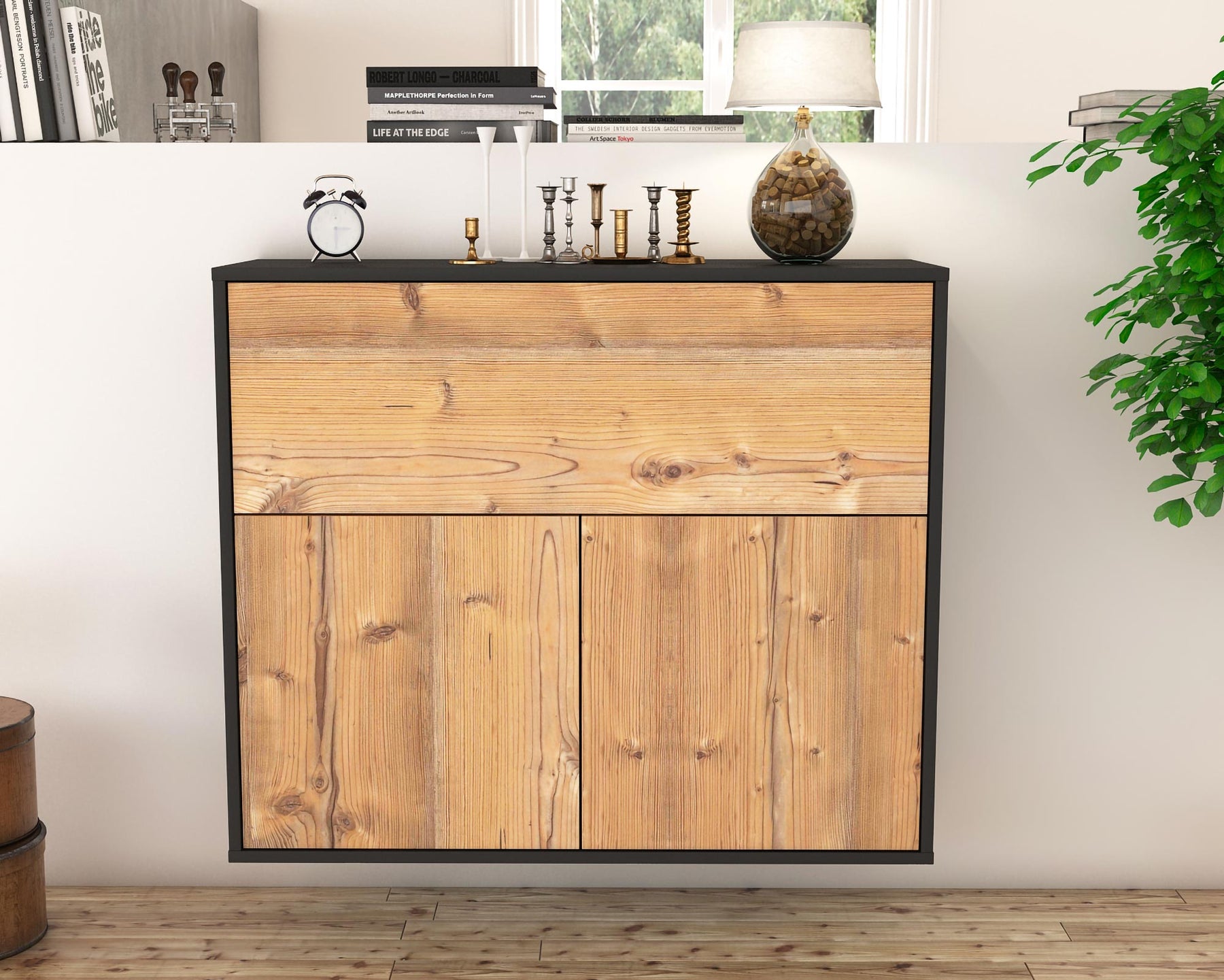 Sideboard Irving, Pinie, hängend (92x79x35cm)