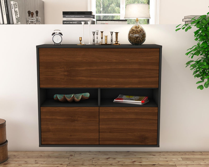 Sideboard San Bernardino, Walnuss, hängend (92x79x35cm)