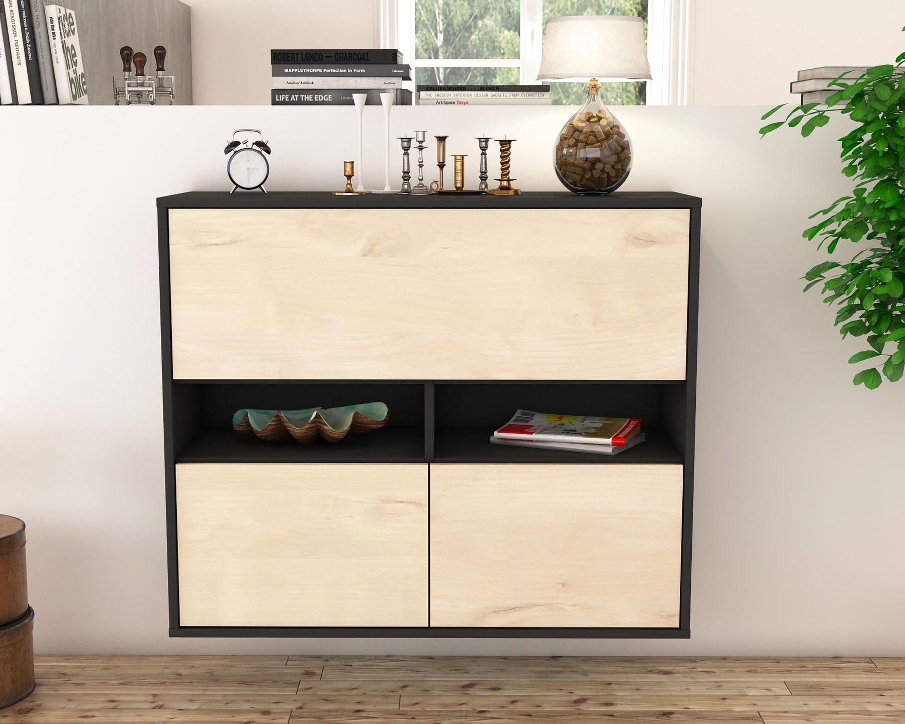 Sideboard San Bernardino, Zeder, hängend (92x79x35cm)