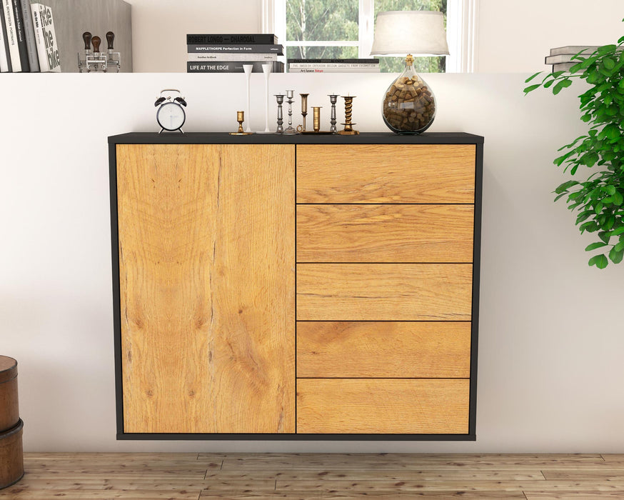 Sideboard Yonkers, Eiche, hängend (92x79x35cm)