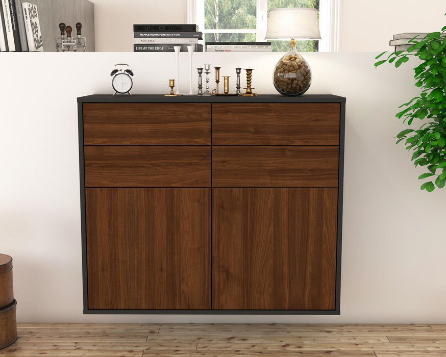 Sideboard Grand Rapids, Walnuss, hängend (92x79x35cm)