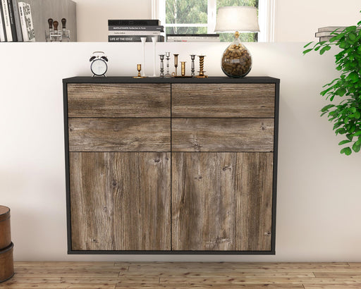 Sideboard Grand Rapids, Treibholz, hängend (92x79x35cm)