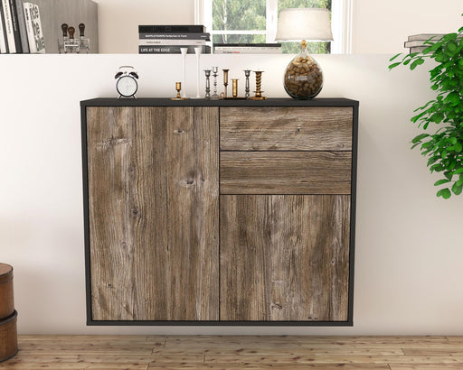 Sideboard Huntington Beach, Treibholz, hängend (92x79x35cm)