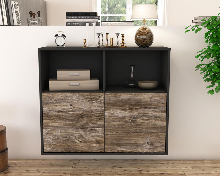 Sideboard Moreno Valley, Treibholz, hängend (92x79x35cm)