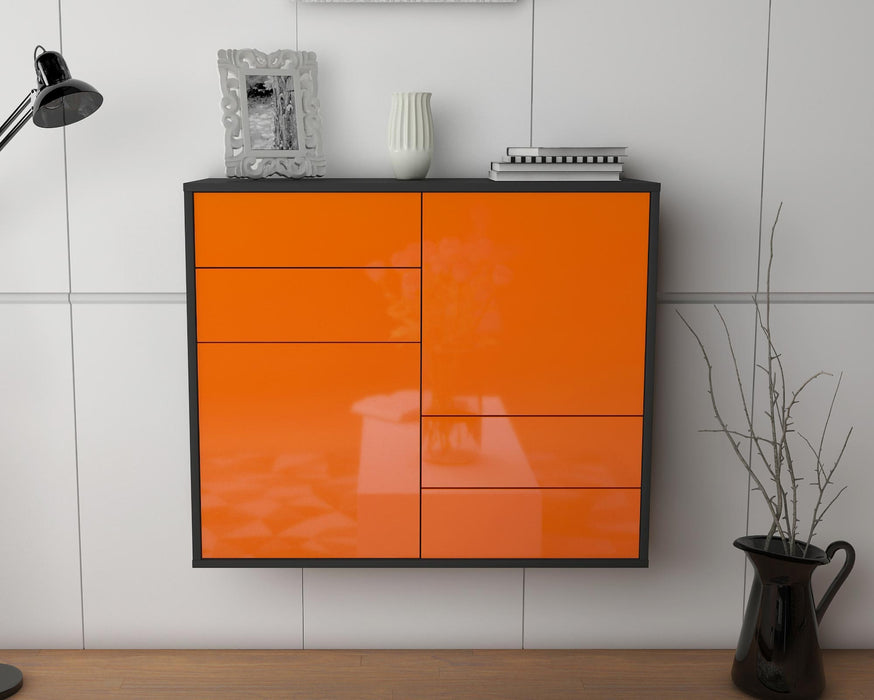 Sideboard Little Rock, Orange, hängend (92x79x35cm)