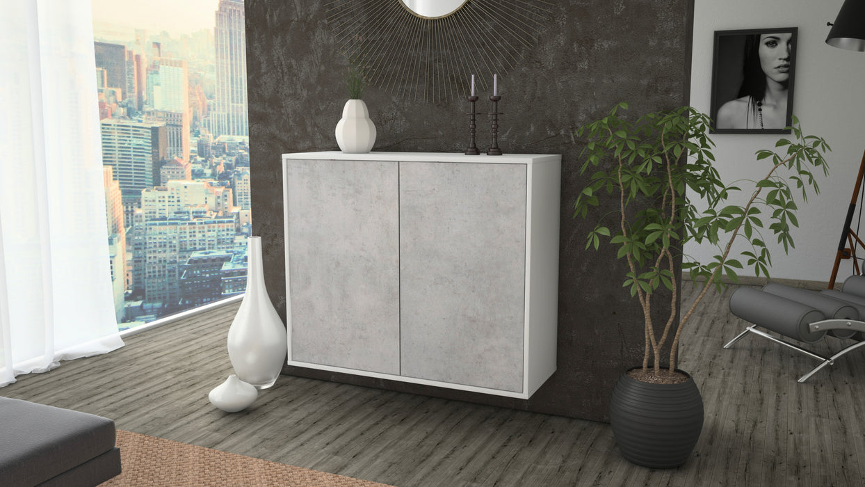 Sideboard Hialeah, Beton, hängend (92x79x35cm)