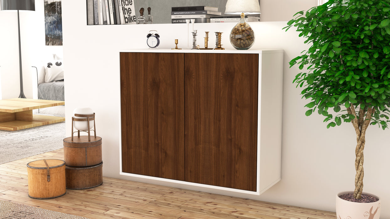 Sideboard Hialeah, Walnuss, hängend (92x79x35cm)