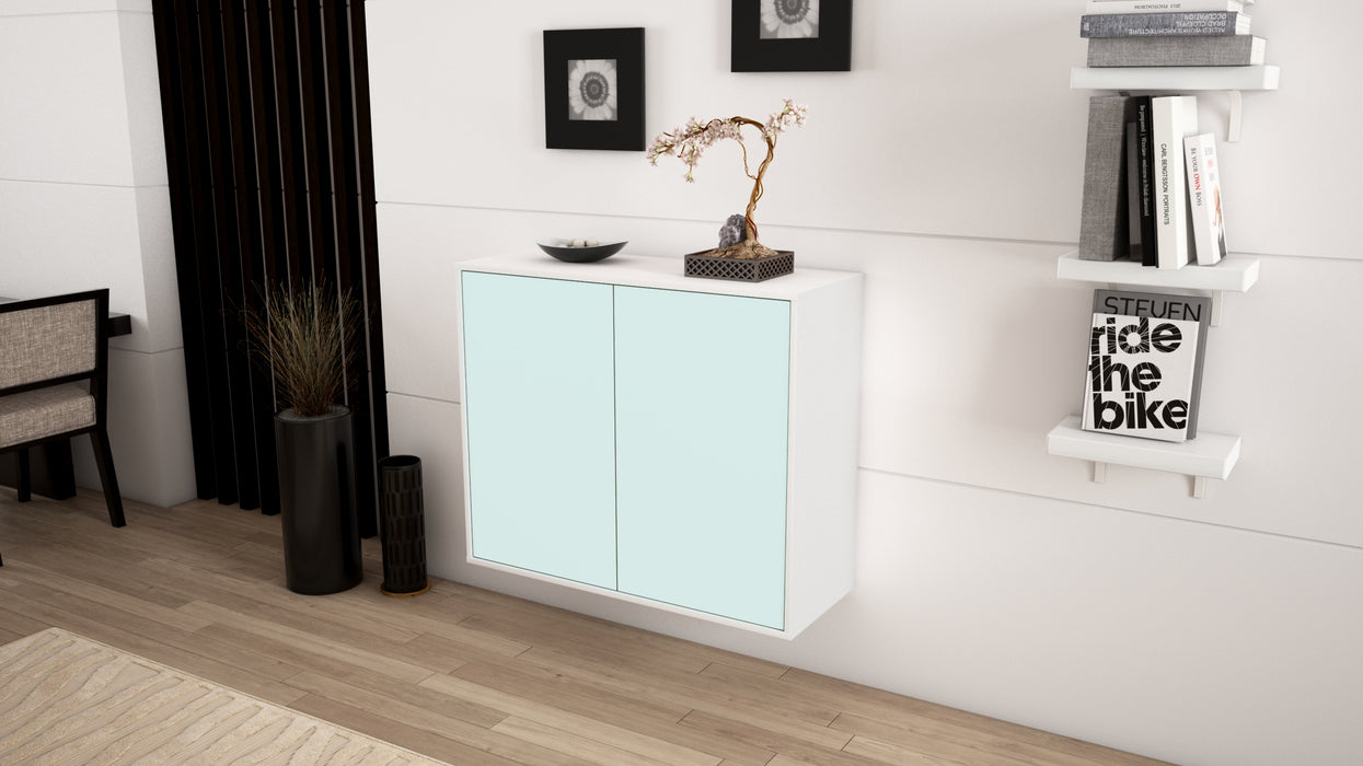 Sideboard Hialeah, Mint, hängend (92x79x35cm)