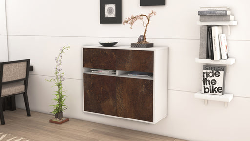 Sideboard Akron, Rost, hängend (92x79x35cm)