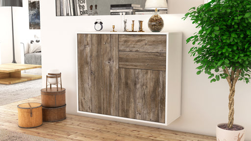 Sideboard Huntington Beach, Treibholz, hängend (92x79x35cm)