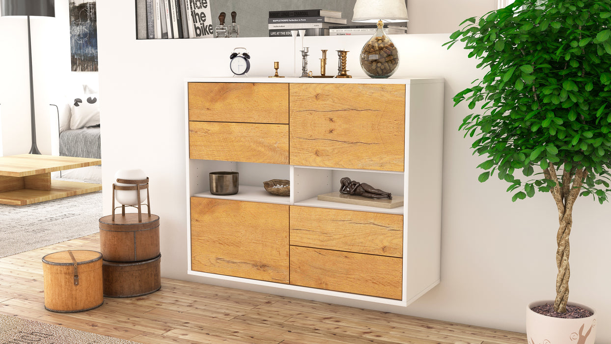 Sideboard Oxnard, Eiche, hängend (92x79x35cm)