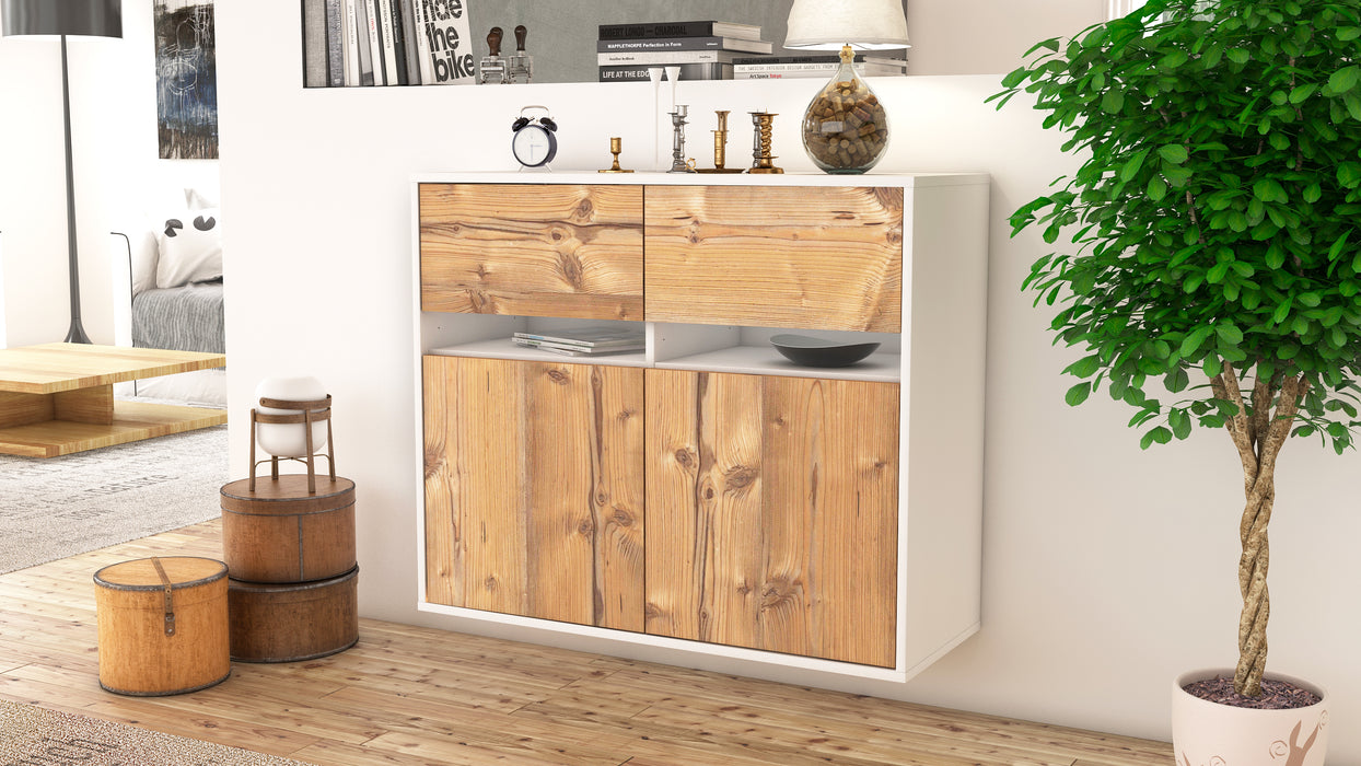 Sideboard Fort Lauderdale, Pinie, hängend (92x79x35cm)