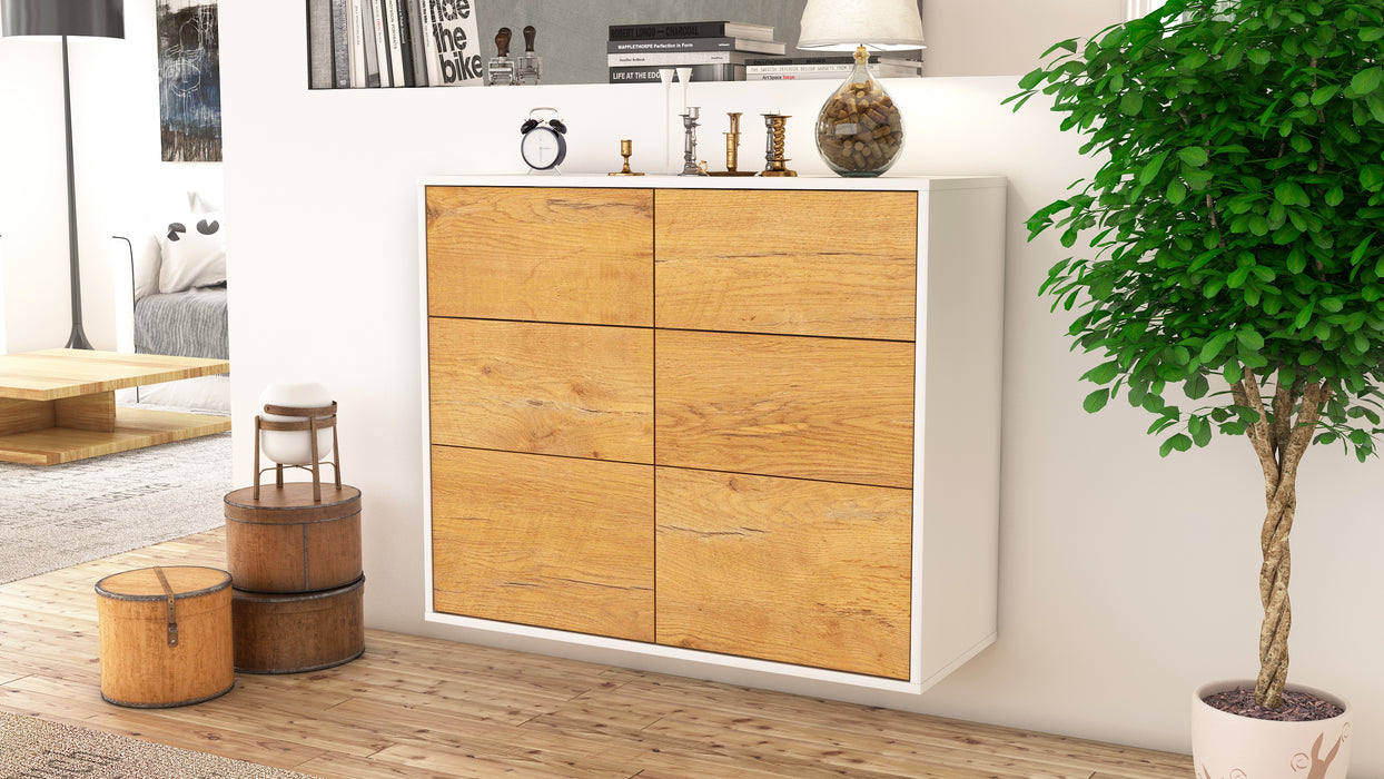 Sideboard Tempe, Eiche, hängend (92x79x35cm)