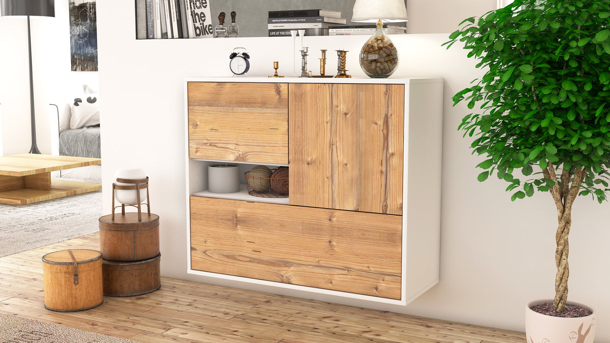 Sideboard Santa Clarita, Pinie, hängend (92x79x35cm)