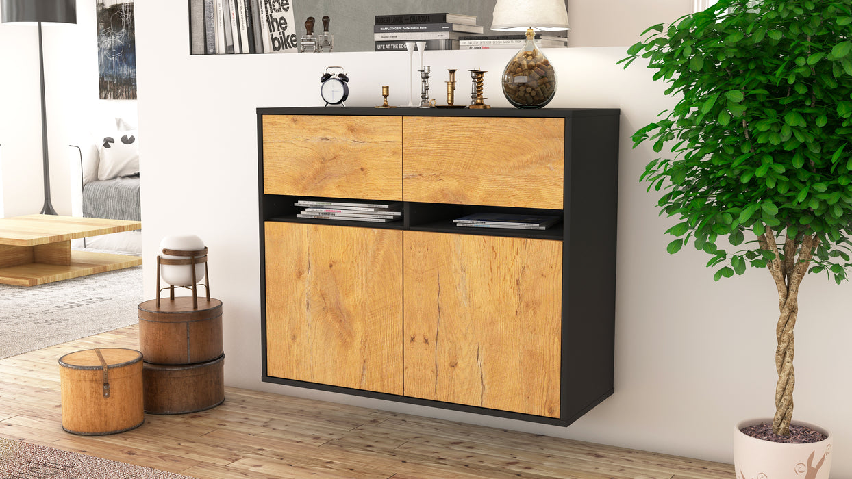 Sideboard Akron, Eiche, hängend (92x79x35cm)