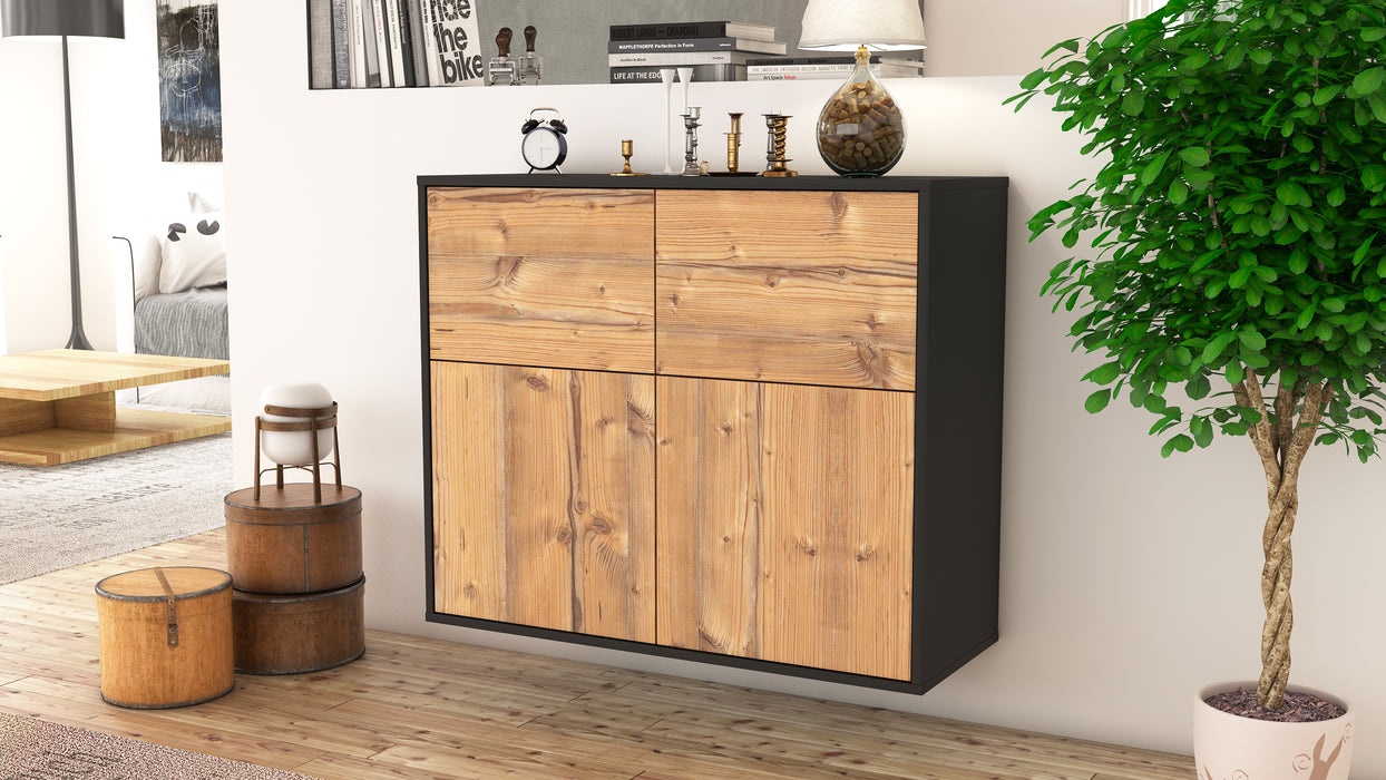 Sideboard Gilbert, Pinie, hängend (92x79x35cm)