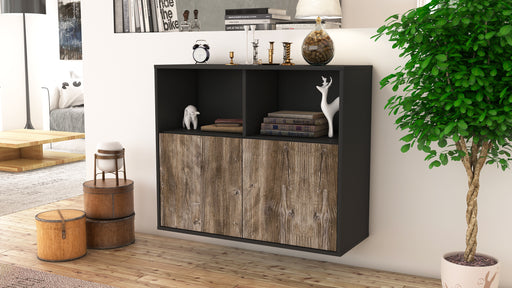 Sideboard Rochester, Treibholz, hängend (92x79x35cm)