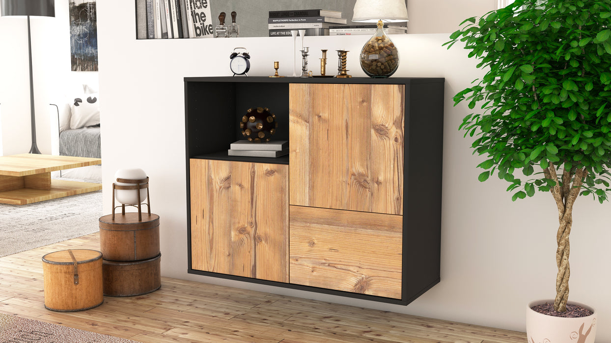 Sideboard Boise, Pinie, hängend (92x79x35cm)