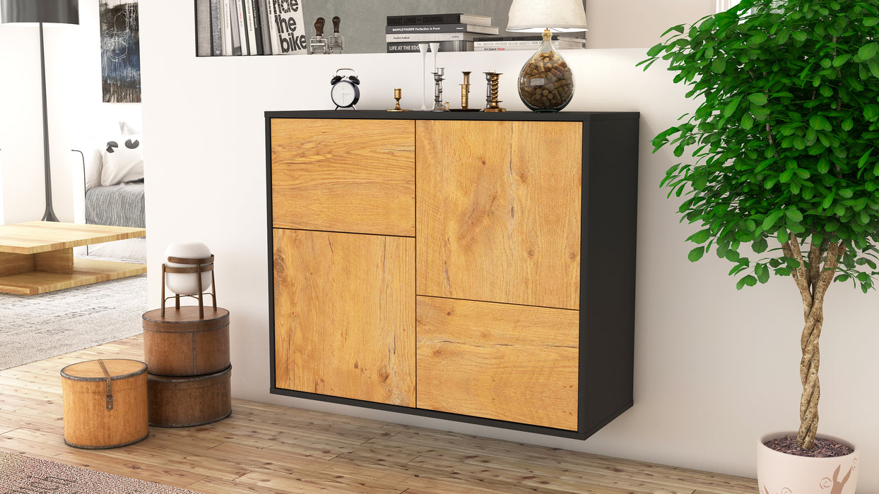 Sideboard Fremont, Eiche, hängend (92x79x35cm)