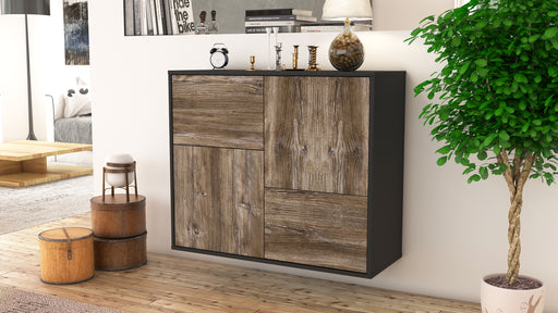 Sideboard Fremont, Treibholz, hängend (92x79x35cm)