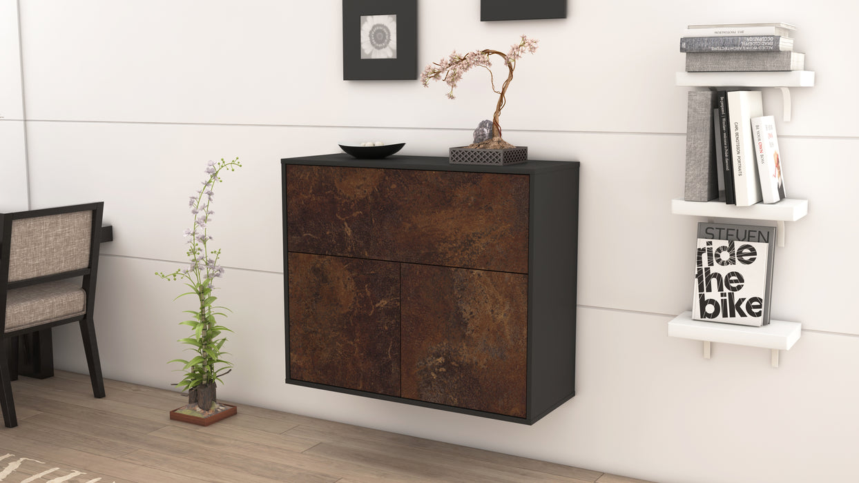 Sideboard Irving, Rost, hängend (92x79x35cm)