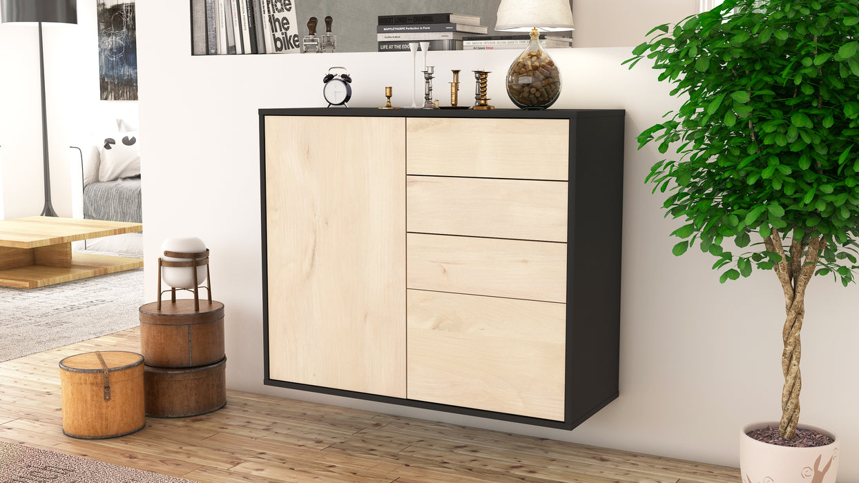 Sideboard Tacoma, Zeder, hängend (92x79x35cm)