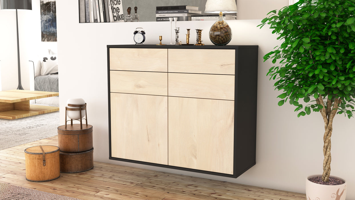 Sideboard Grand Rapids, Zeder, hängend (92x79x35cm)