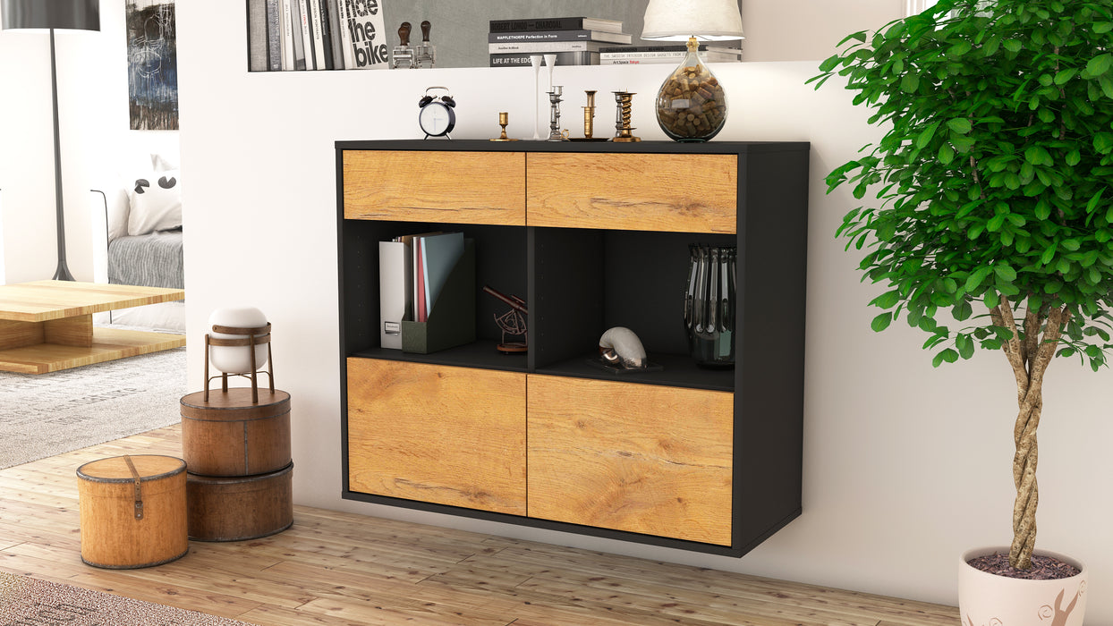 Sideboard Mobile, Eiche, hängend (92x79x35cm)