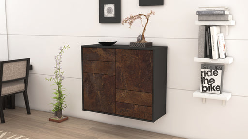 Sideboard Little Rock, Rost, hängend (92x79x35cm)