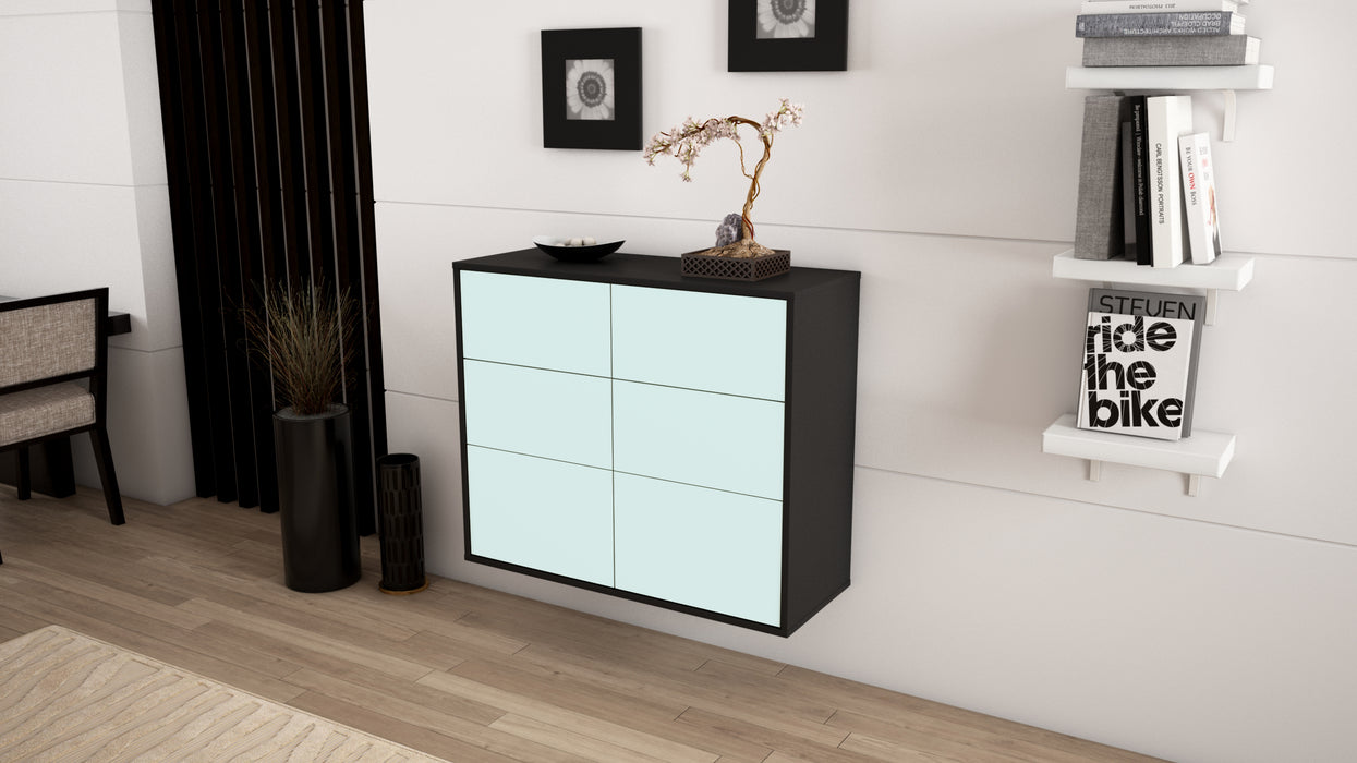 Sideboard Tempe, Mint, hängend (92x79x35cm)