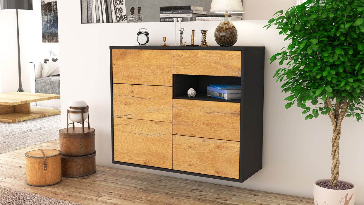 Sideboard Huntsville, Eiche, hängend (92x79x35cm)