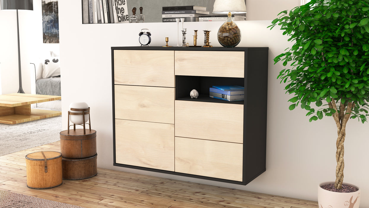 Sideboard Huntsville, Zeder, hängend (92x79x35cm)