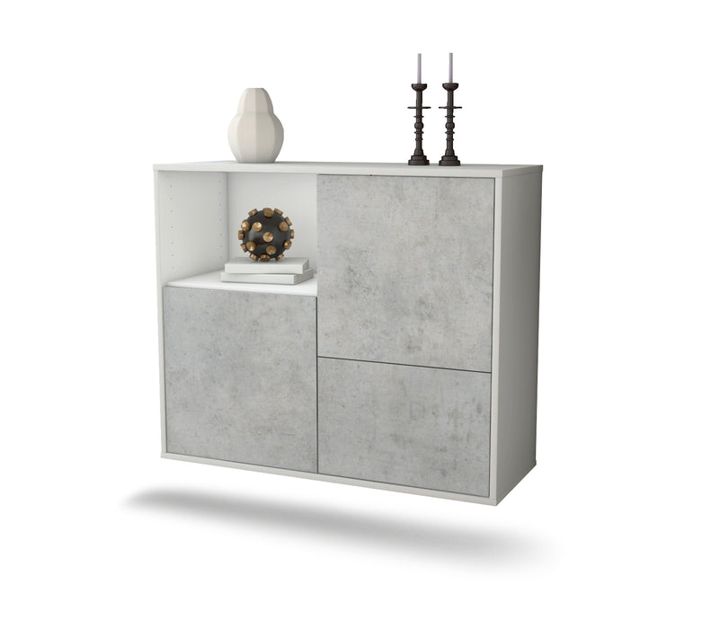 Sideboard Boise, Beton, hängend (92x79x35cm)