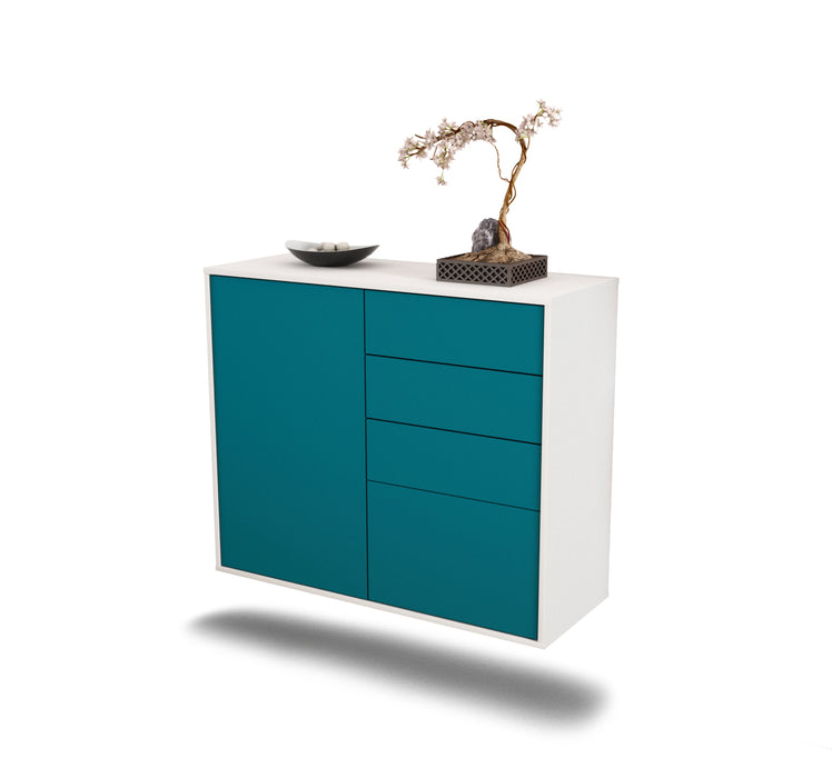 Sideboard Tacoma, Türkis, hängend (92x79x35cm)