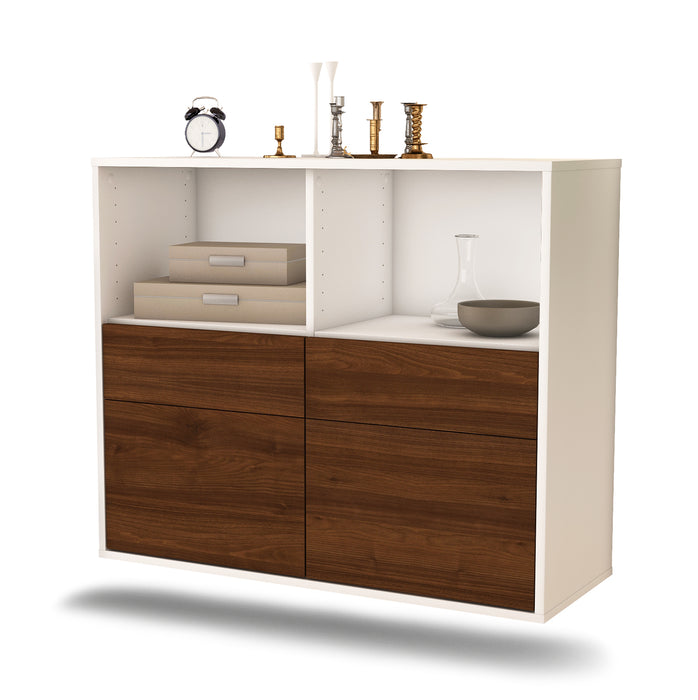 Sideboard Moreno Valley, Walnuss, hängend (92x79x35cm)